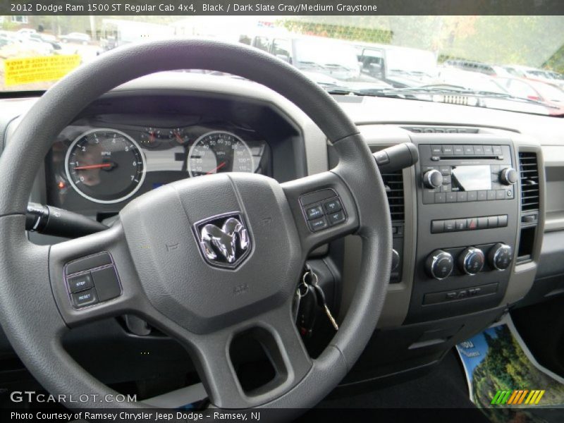 Black / Dark Slate Gray/Medium Graystone 2012 Dodge Ram 1500 ST Regular Cab 4x4