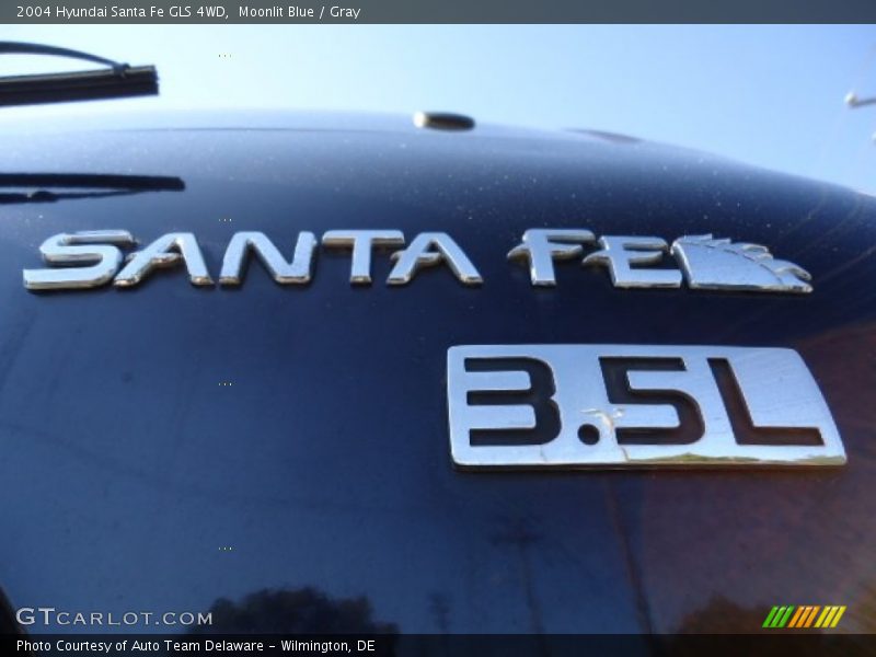 Moonlit Blue / Gray 2004 Hyundai Santa Fe GLS 4WD