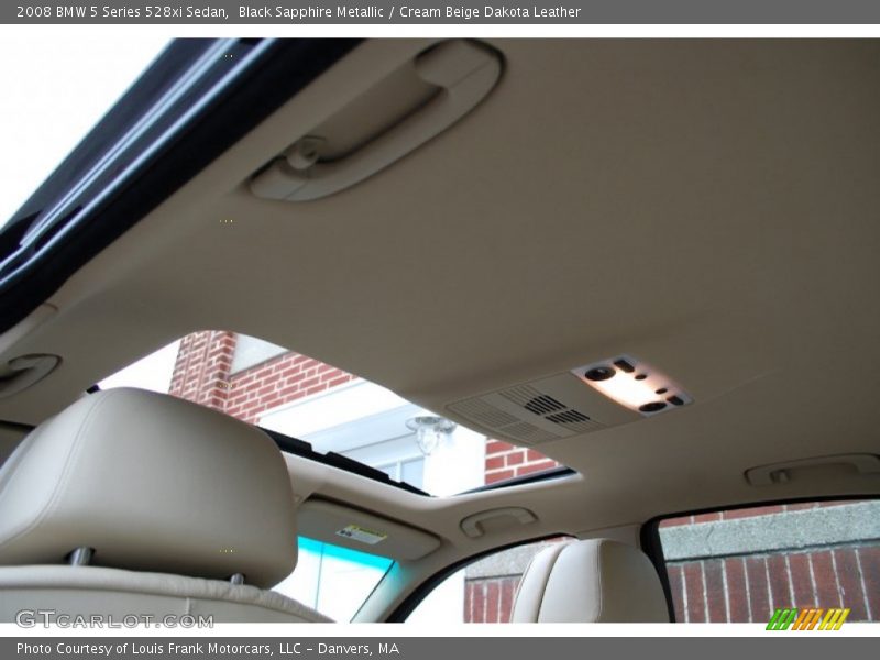 Black Sapphire Metallic / Cream Beige Dakota Leather 2008 BMW 5 Series 528xi Sedan