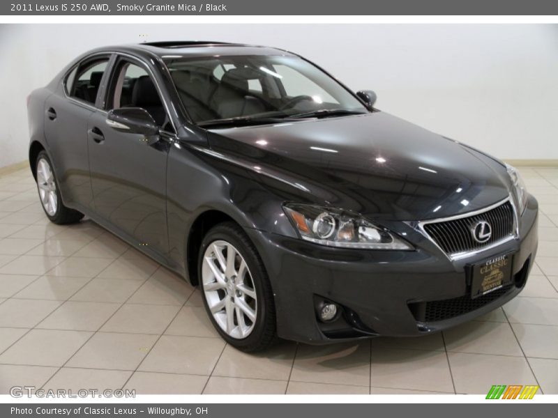 Smoky Granite Mica / Black 2011 Lexus IS 250 AWD
