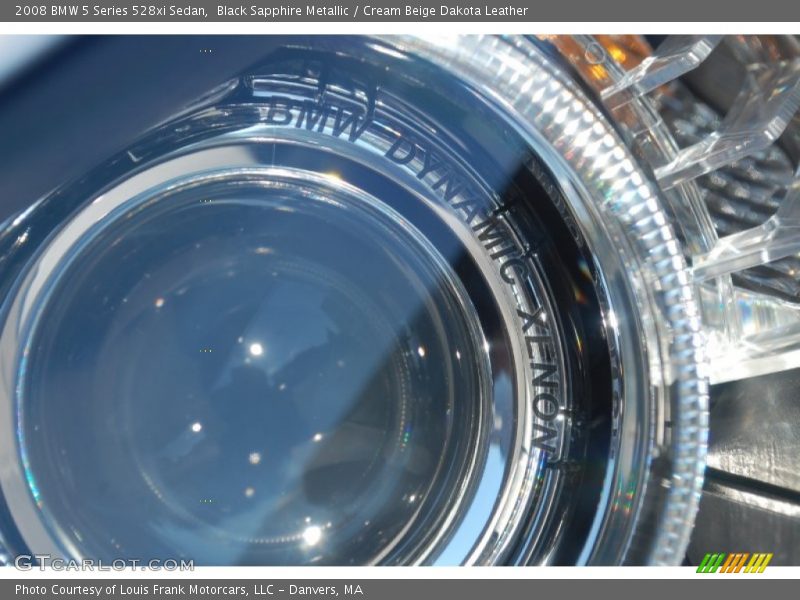 Black Sapphire Metallic / Cream Beige Dakota Leather 2008 BMW 5 Series 528xi Sedan