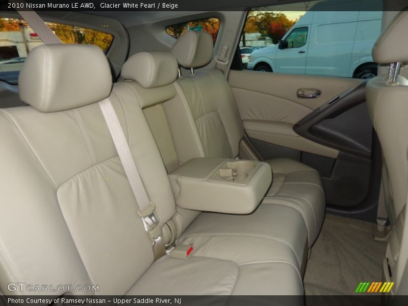 Glacier White Pearl / Beige 2010 Nissan Murano LE AWD