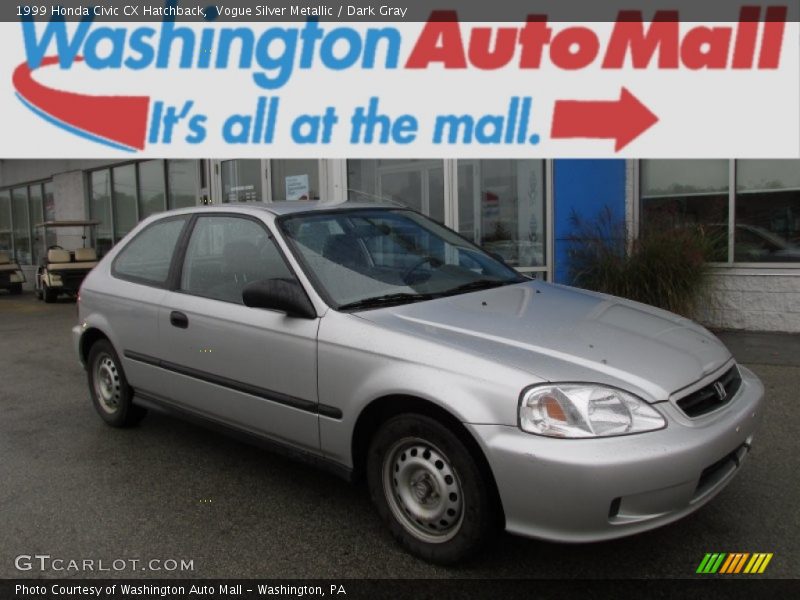 Vogue Silver Metallic / Dark Gray 1999 Honda Civic CX Hatchback
