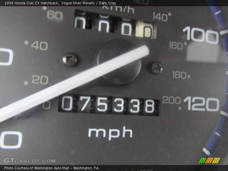 Vogue Silver Metallic / Dark Gray 1999 Honda Civic CX Hatchback