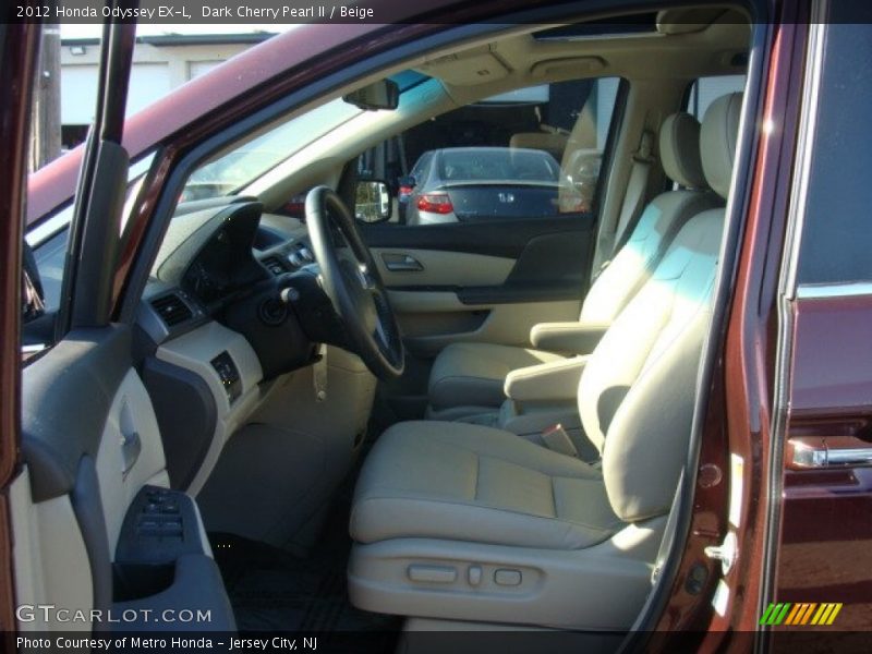 Dark Cherry Pearl II / Beige 2012 Honda Odyssey EX-L