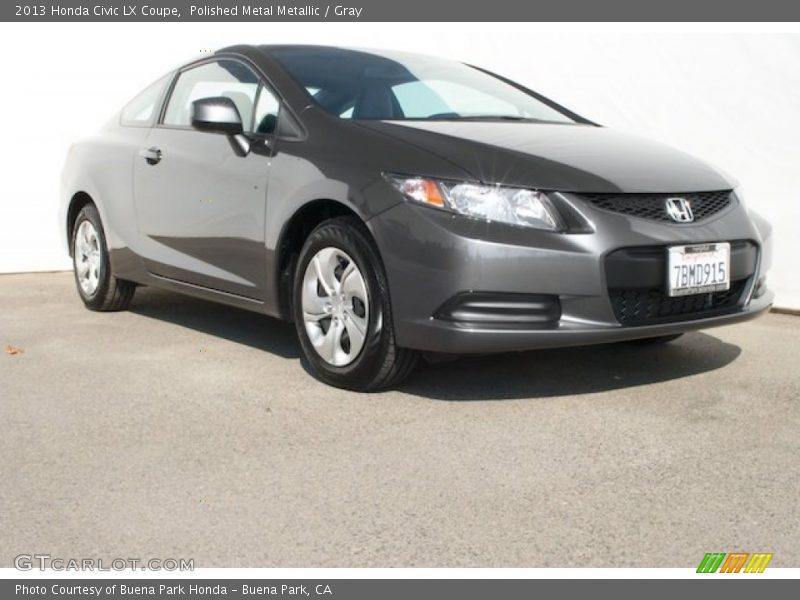 Polished Metal Metallic / Gray 2013 Honda Civic LX Coupe