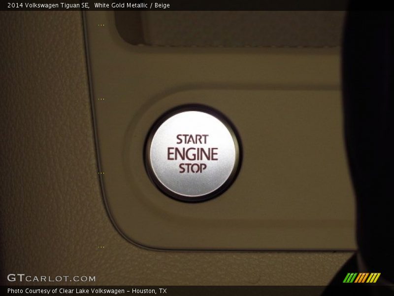 White Gold Metallic / Beige 2014 Volkswagen Tiguan SE