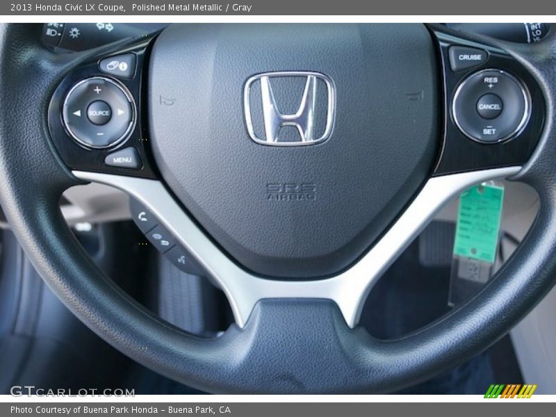 Polished Metal Metallic / Gray 2013 Honda Civic LX Coupe