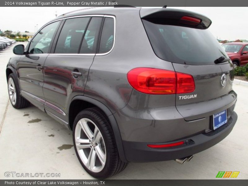 Pepper Gray Metallic / Black 2014 Volkswagen Tiguan R-Line