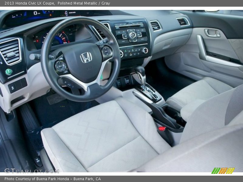 Polished Metal Metallic / Gray 2013 Honda Civic LX Coupe