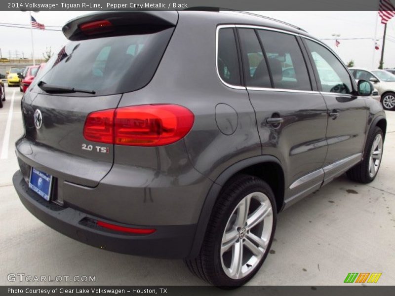 Pepper Gray Metallic / Black 2014 Volkswagen Tiguan R-Line
