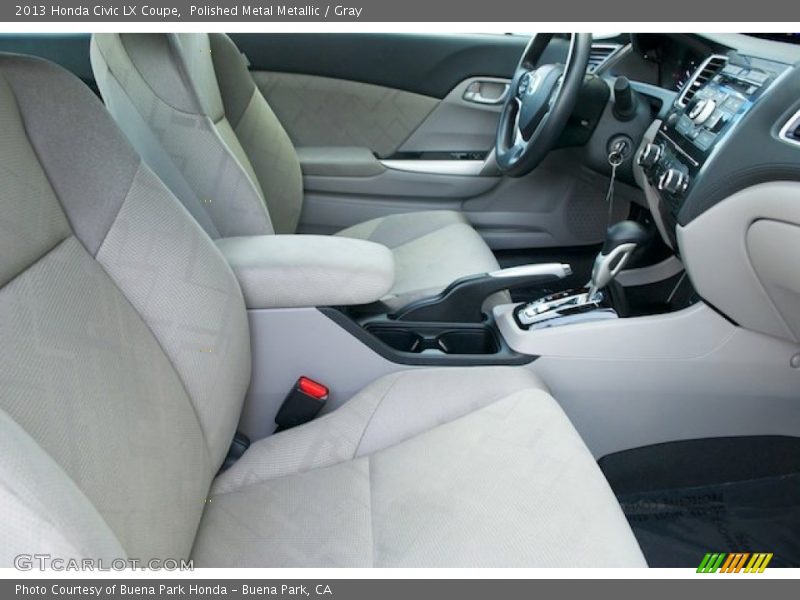 Polished Metal Metallic / Gray 2013 Honda Civic LX Coupe