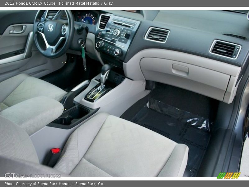 Polished Metal Metallic / Gray 2013 Honda Civic LX Coupe