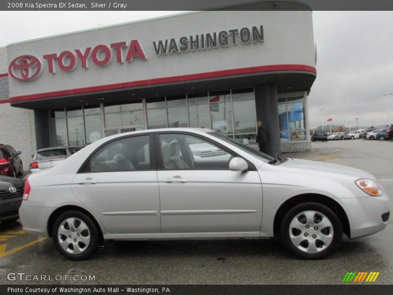 Silver / Gray 2008 Kia Spectra EX Sedan