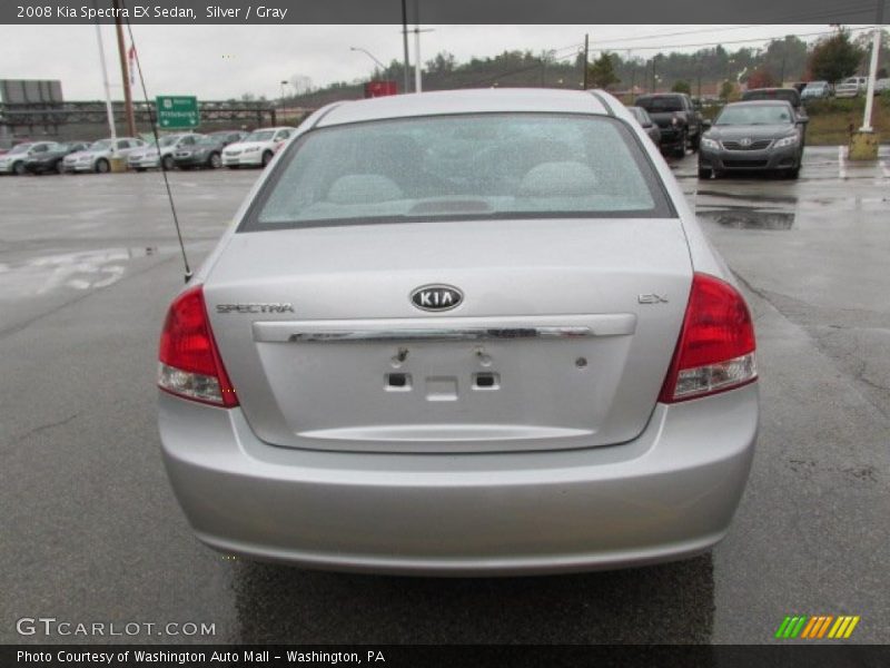 Silver / Gray 2008 Kia Spectra EX Sedan