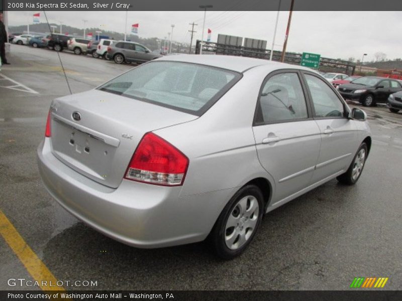 Silver / Gray 2008 Kia Spectra EX Sedan