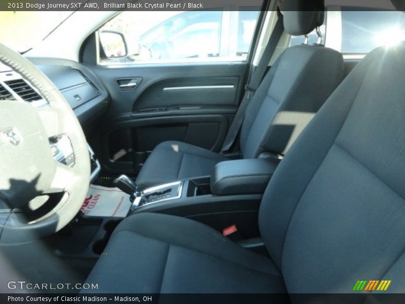 Brilliant Black Crystal Pearl / Black 2013 Dodge Journey SXT AWD