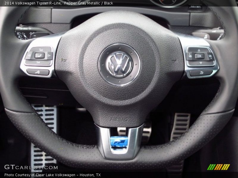 Pepper Gray Metallic / Black 2014 Volkswagen Tiguan R-Line
