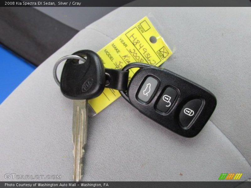Silver / Gray 2008 Kia Spectra EX Sedan