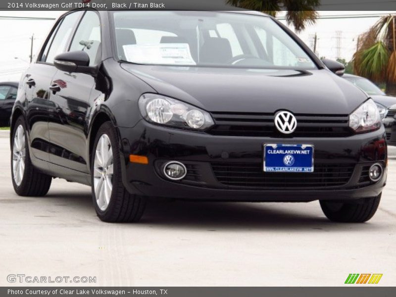 Black / Titan Black 2014 Volkswagen Golf TDI 4 Door