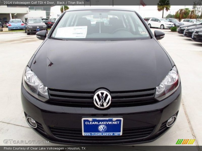 Black / Titan Black 2014 Volkswagen Golf TDI 4 Door