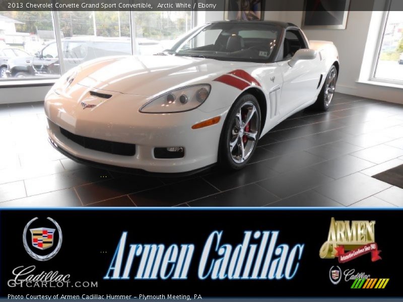 Arctic White / Ebony 2013 Chevrolet Corvette Grand Sport Convertible