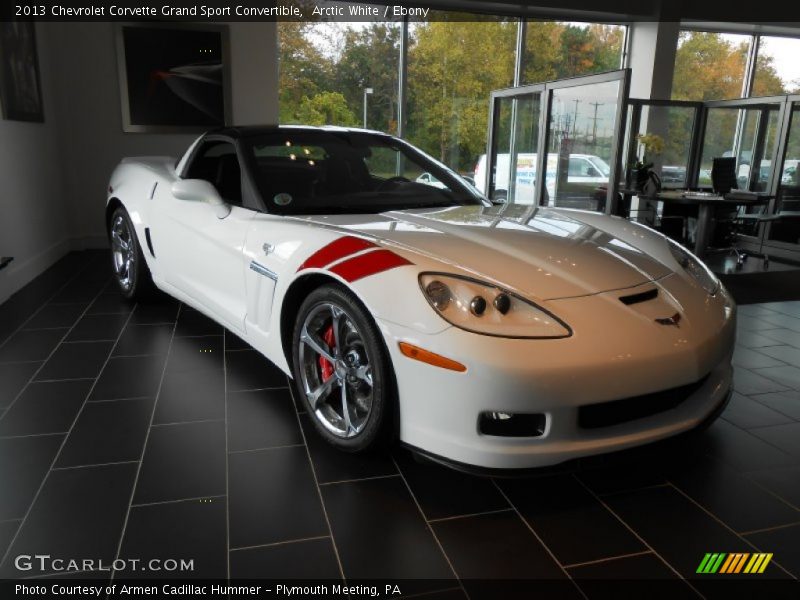 Arctic White / Ebony 2013 Chevrolet Corvette Grand Sport Convertible