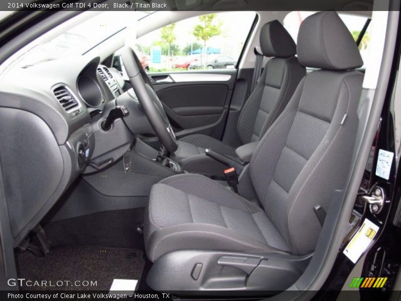  2014 Golf TDI 4 Door Titan Black Interior