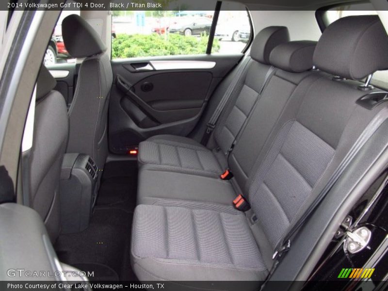 Rear Seat of 2014 Golf TDI 4 Door