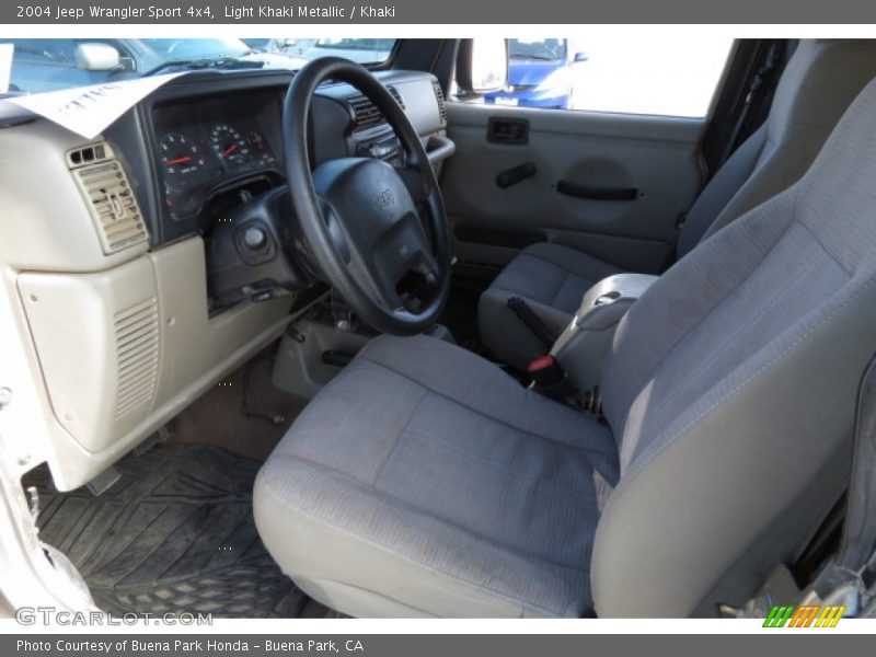 Light Khaki Metallic / Khaki 2004 Jeep Wrangler Sport 4x4