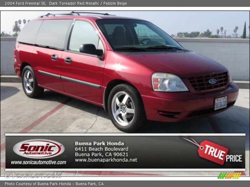 Dark Toreador Red Metallic / Pebble Beige 2004 Ford Freestar SE