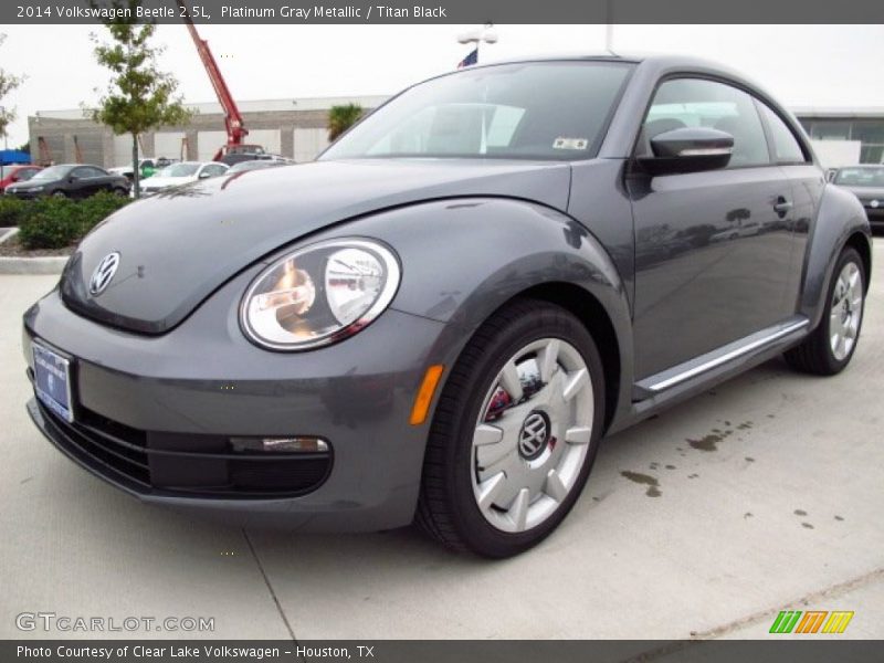Platinum Gray Metallic / Titan Black 2014 Volkswagen Beetle 2.5L