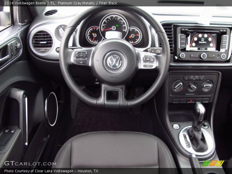 Platinum Gray Metallic / Titan Black 2014 Volkswagen Beetle 2.5L