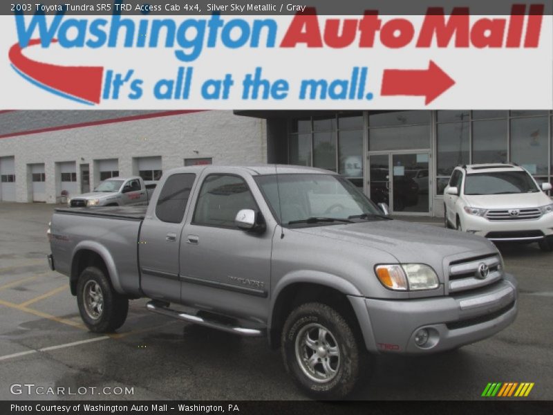 Silver Sky Metallic / Gray 2003 Toyota Tundra SR5 TRD Access Cab 4x4