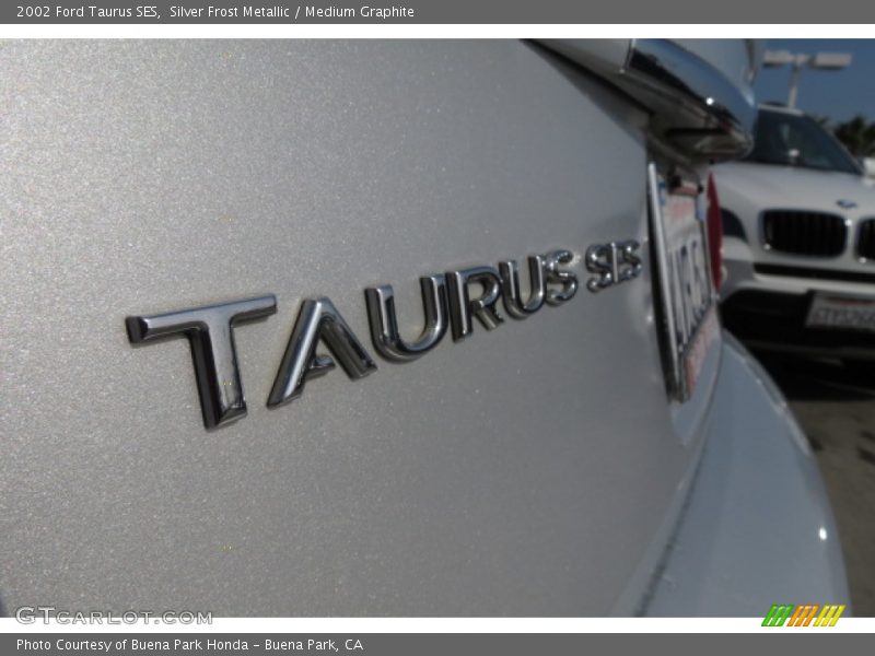 Silver Frost Metallic / Medium Graphite 2002 Ford Taurus SES