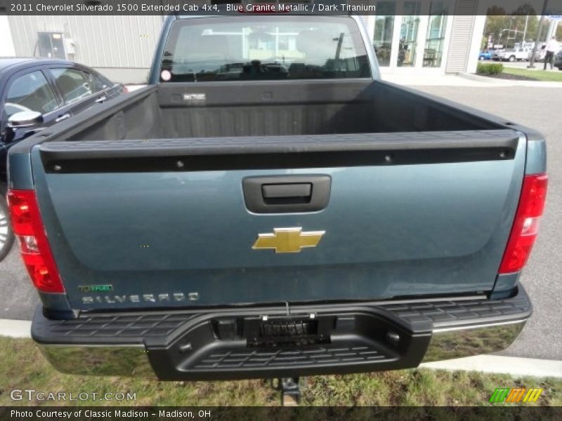 Blue Granite Metallic / Dark Titanium 2011 Chevrolet Silverado 1500 Extended Cab 4x4