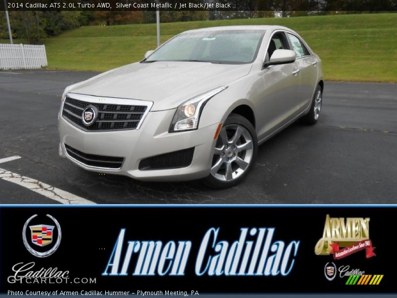 Silver Coast Metallic / Jet Black/Jet Black 2014 Cadillac ATS 2.0L Turbo AWD
