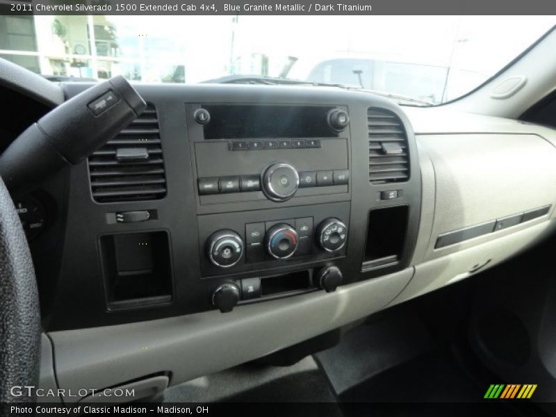 Blue Granite Metallic / Dark Titanium 2011 Chevrolet Silverado 1500 Extended Cab 4x4