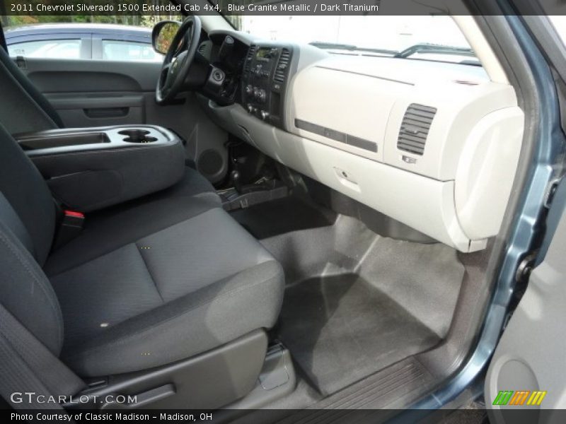 Blue Granite Metallic / Dark Titanium 2011 Chevrolet Silverado 1500 Extended Cab 4x4