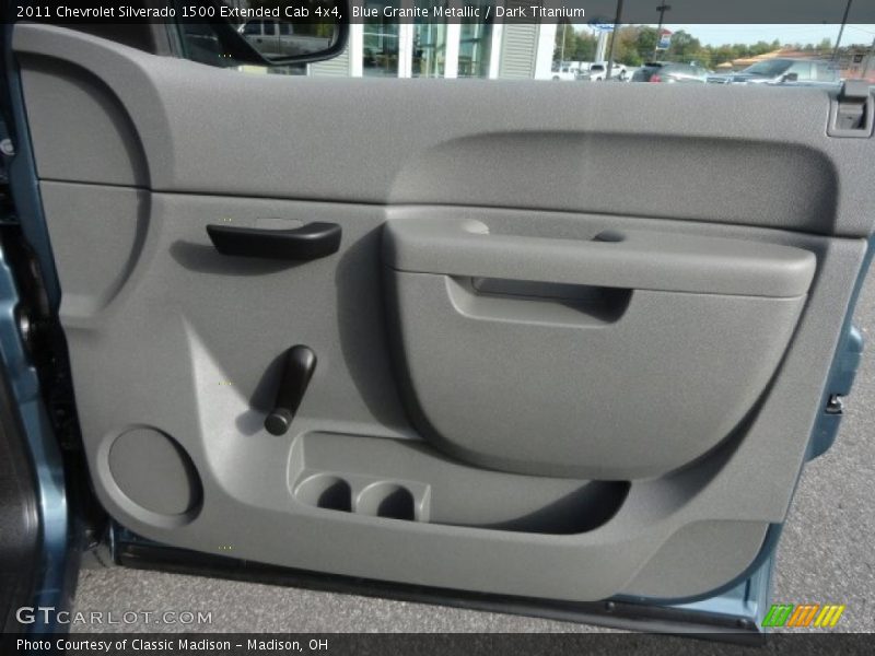 Blue Granite Metallic / Dark Titanium 2011 Chevrolet Silverado 1500 Extended Cab 4x4