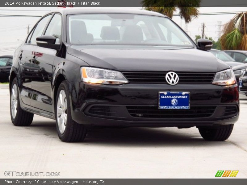 Black / Titan Black 2014 Volkswagen Jetta SE Sedan