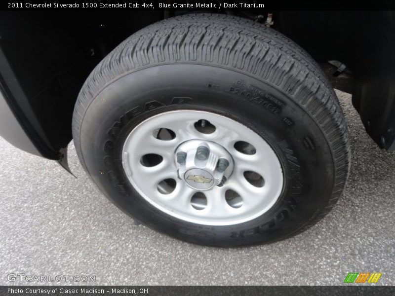 Blue Granite Metallic / Dark Titanium 2011 Chevrolet Silverado 1500 Extended Cab 4x4