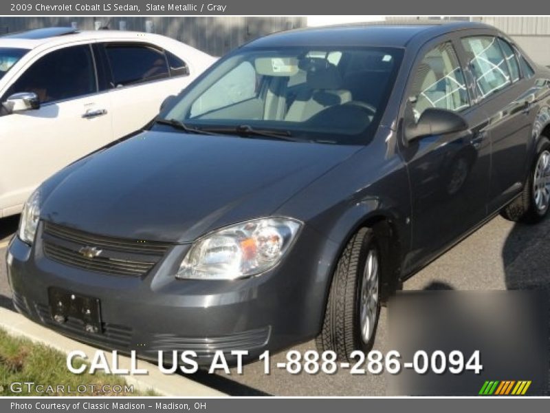 Slate Metallic / Gray 2009 Chevrolet Cobalt LS Sedan