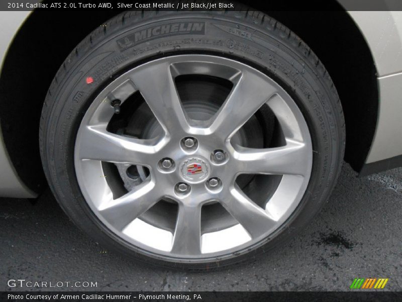 Silver Coast Metallic / Jet Black/Jet Black 2014 Cadillac ATS 2.0L Turbo AWD