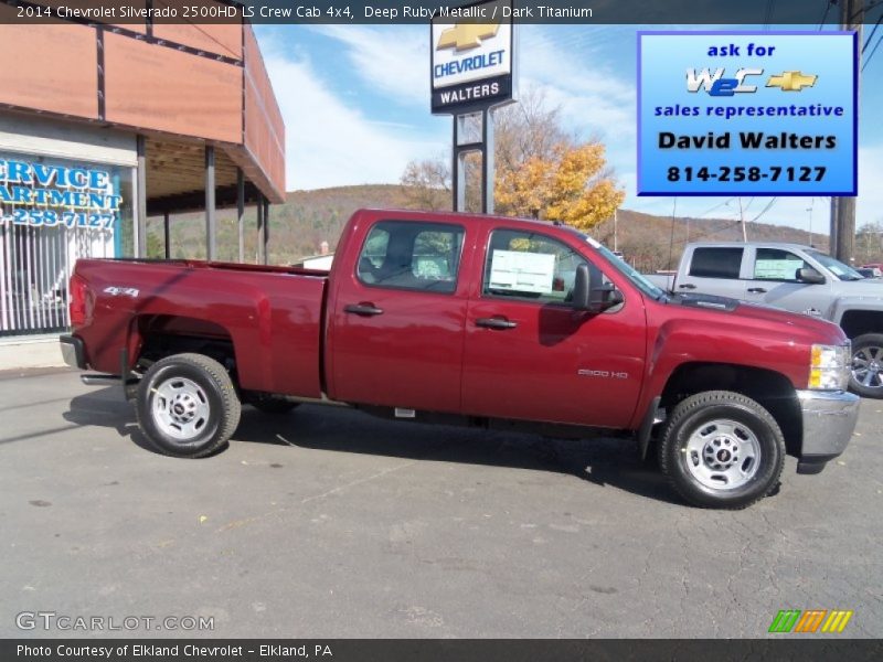 Deep Ruby Metallic / Dark Titanium 2014 Chevrolet Silverado 2500HD LS Crew Cab 4x4