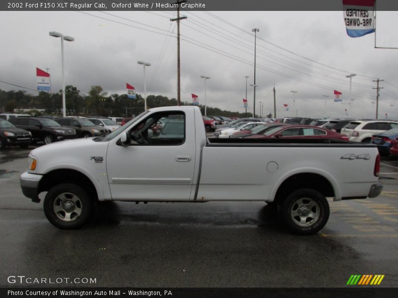 Oxford White / Medium Graphite 2002 Ford F150 XLT Regular Cab