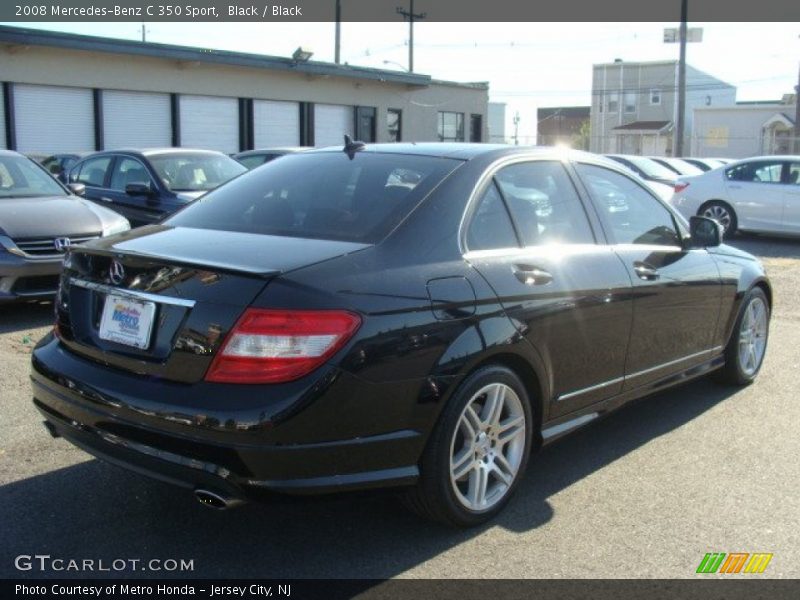 Black / Black 2008 Mercedes-Benz C 350 Sport