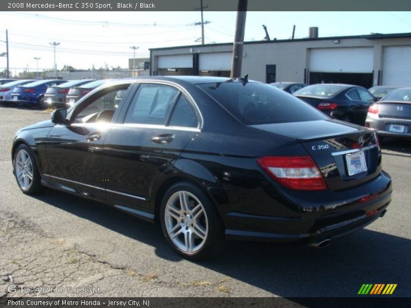Black / Black 2008 Mercedes-Benz C 350 Sport
