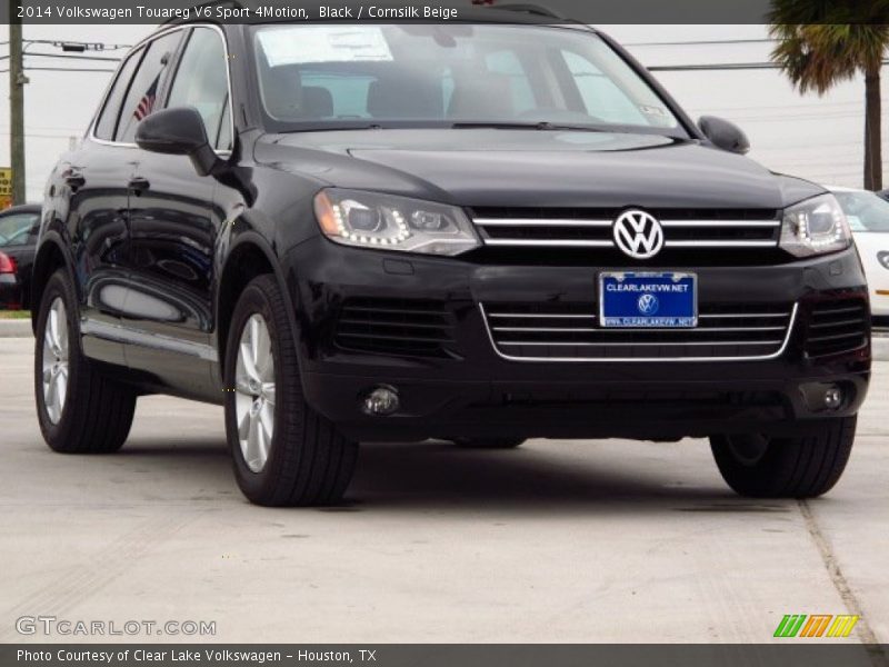 Black / Cornsilk Beige 2014 Volkswagen Touareg V6 Sport 4Motion