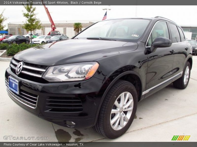 Black / Cornsilk Beige 2014 Volkswagen Touareg V6 Sport 4Motion